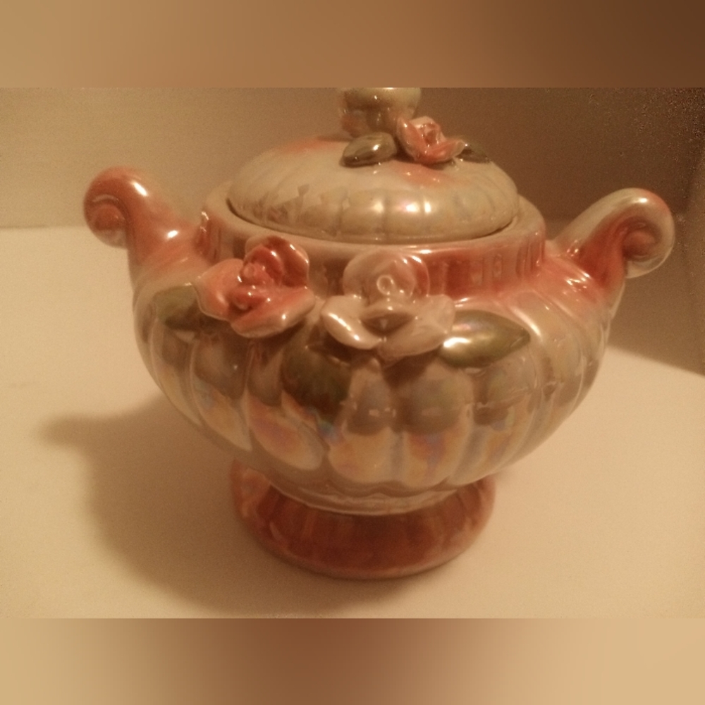 Lusterware candy dish